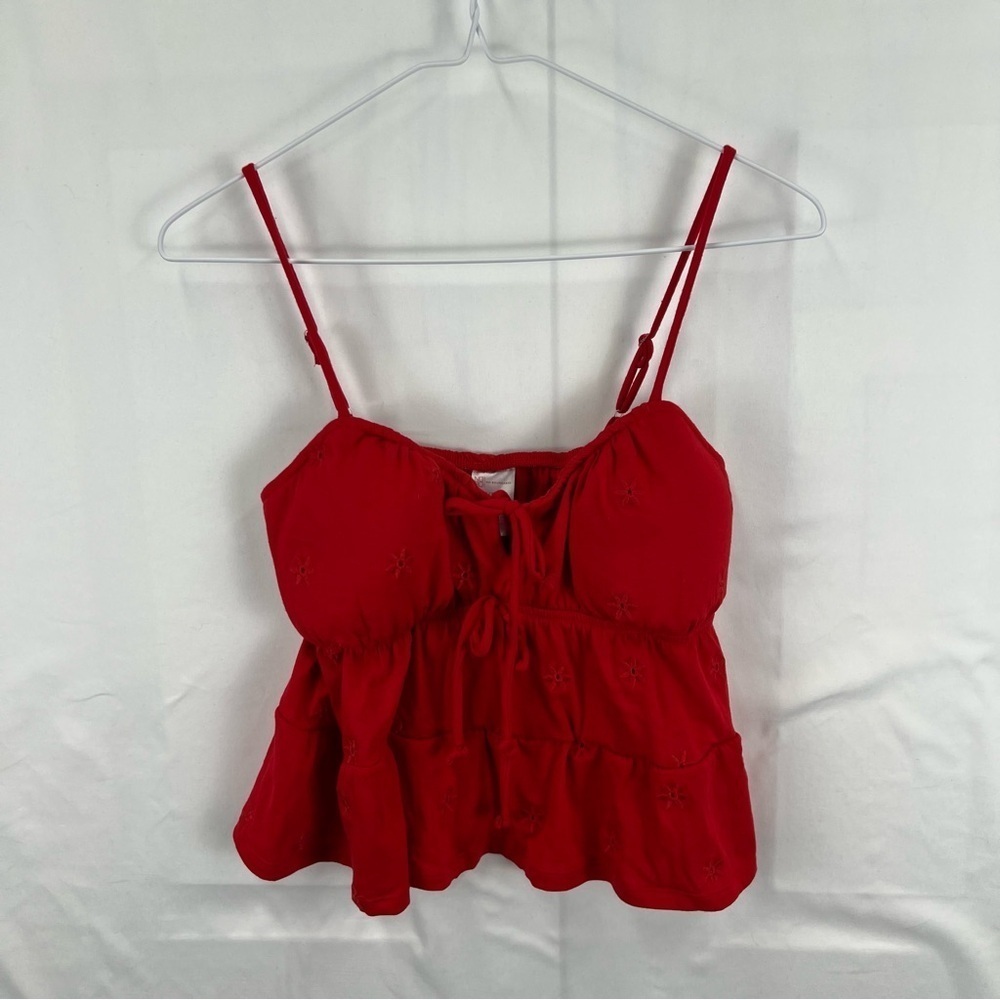 No Boundaries - Women's Crop Top - Red - Small - Spaghetti Strap - NWT